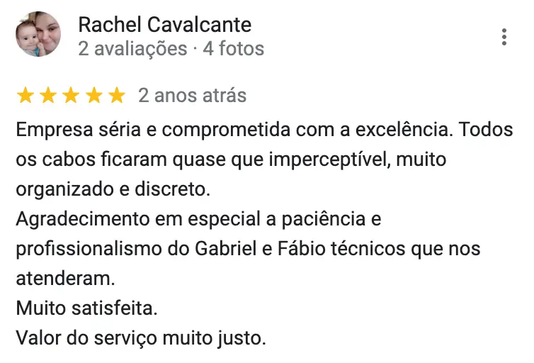 Avaliação de Rachel Cavalcante 